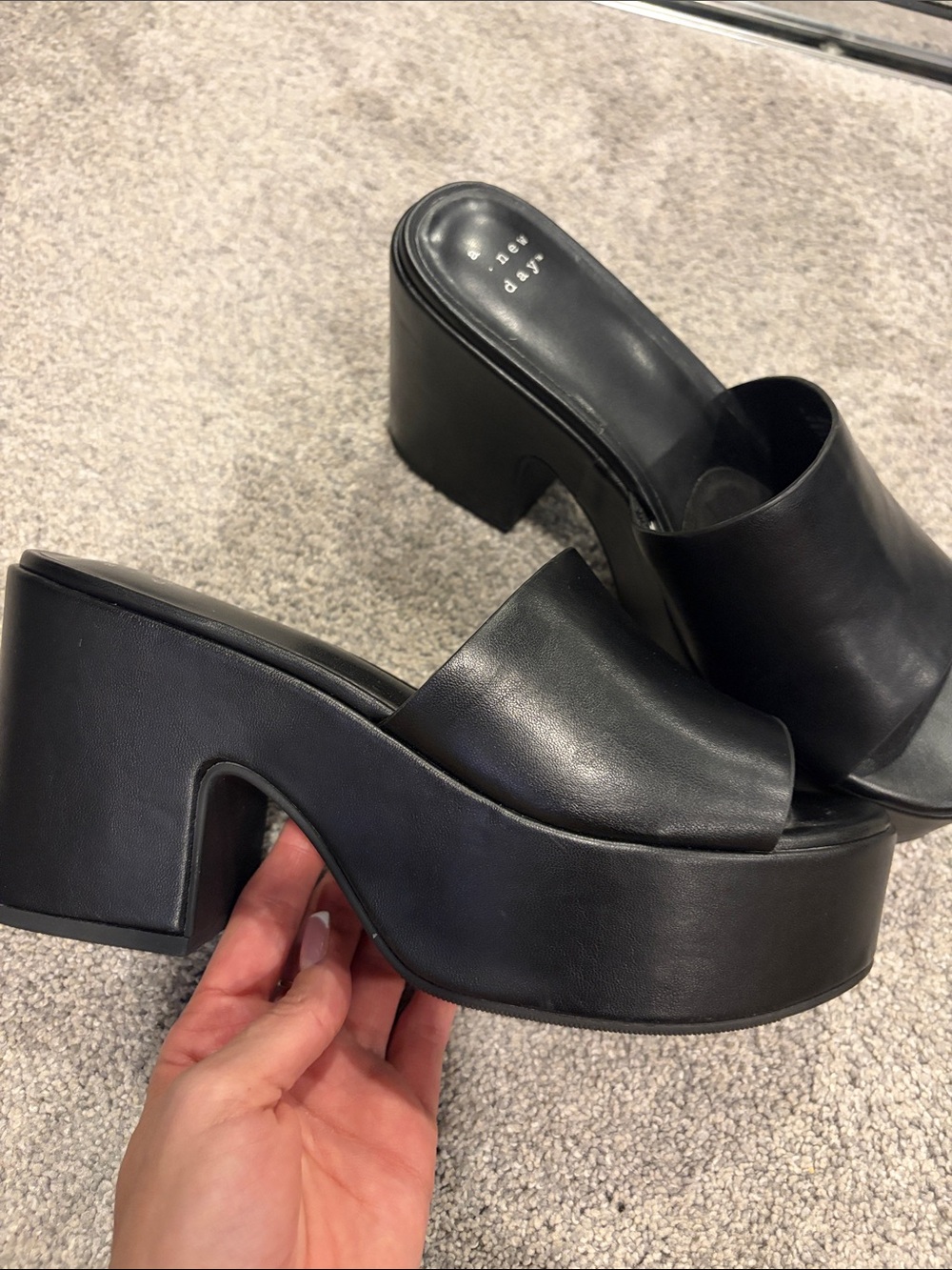 A new day platform heel
